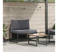 Ensemble De Canapés De Jardin 2 Pièces Vidaxl Avec Coussins Anthracite Pour Une Personne