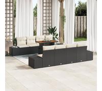 Ensemble De Canapés De Jardin Vidaxl Ensemble De 7 Noir