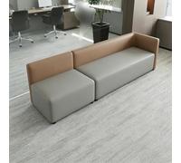 Ensemble De Canapés De Réception Modulaires, Canapé De Salon Moderne avec Petite Table D'appoint Et Pouf Cube for Bureau, Hall, Centre De Formation, Salle D'attente(A4)