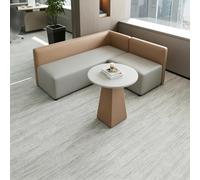 Ensemble De Canapés De Réception Modulaires, Sièges Sectionnels Modernes for Zone D'attente De Bureau, Canapé De Salon Créatif en Forme De L avec Table Basse Et Poufs(A2)