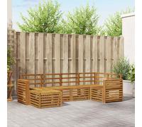 vidaXL Ensembles de canapés 8 pcs Naturel Bois d'Acacia Massif