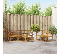 vidaXL Ensemble de canapés d'extérieur Naturel et Anthracite, Canapé d'extérieur, Meubles modulaires, Ensemble Salon de Patio, sièges de Jardin durables pour Le Confort de la terrasse