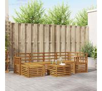 vidaXL Ensemble de canapés 9 pièces Bois d'acacia massif naturel, mobilier de jardin