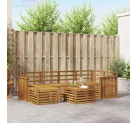 vidaXL – Ensemble de canapés 9 pcs en bois d'acacia massif naturel – Mobilier de jardin moderne