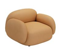 Ensemble De Canapés en Coupe Courbe Moderne - Coup De Luxe en Cuir Napa pour Le Salon avec Table Basse, Cadre en Bois Massif D