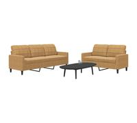 Vidaxl Ensemble De Canapés 2 Pcs Avec Coussins Et Traversins Velours Multicolore