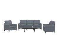 Ensemble de Canapés et Coussins et Traversins Mobilier 4 pcs Velours vidaXL