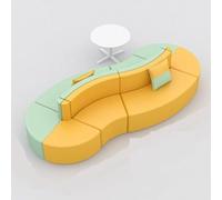 Ensemble de canapés modulables et flexibles au design abstrait, idéal for aménager des espaces lounge et d'attente créatifs dans les bureaux, les studios ou les espaces résidentiels innovants.(D)