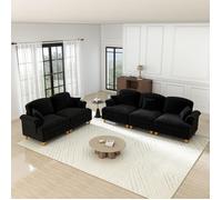 Ensemble de canapés modulaires en chenille avec modules indépendants FloraGrace