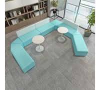 Ensemble de canapés modulaires - Sièges incurvés modernes pour bureaux, banques, salles de sport, salles de réunion - Design irrégulier polyvalent pour une assise de groupe confortable