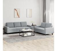 Ensemble de Canapés Sièges Salle de Séjour 2 pcs Rouge Bordeaux Tissu vidaXL