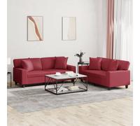 Ensemble de Canapés Sièges Salle de Séjour Maison 3 pcs Noir Similicuir vidaXL