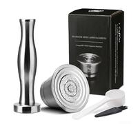 Ensemble de capsules de café et de poudre réutilisables en acier inoxydable pour machines à expresso CitiZ Cube Maestria Lattissima Inissia Concept (trou rond)