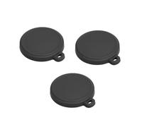 Ensemble de Capuchons d'objectif en Silicone, 3 pièces, Compatible avec Insta360 Go Ultra, Accessoires caméra, Protecteur Couverture résistant aux Rayures(Black)