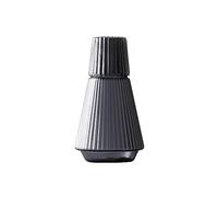 Ensemble de carafe à eau en verre rayé vintage: pichet de 96ml avec gobelet for table de chevet et décoration de chambre(Grey)