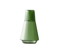 Ensemble de carafe à eau en verre rayé vintage: pichet de 96ml avec gobelet for table de chevet et décoration de chambre(Green)