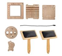 Ensemble de cardateurs de laine - Brosses de cardage de laine, cardateur de laine avec poignée lisse - Brosse professionnelle pour la laine, table de mélange de laine pour feutrage d'aiguille