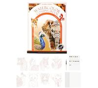 Ensemble de carnets de croquis aquarelle - Carnet de dessin portable à trois volets pour et adultes | Ensemble de voyage artistique pour débutants | Journal de peinture créatif pour la