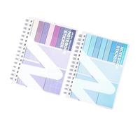 Ensemble de carnets de notes adhésives, bloc-notes rechargeables multifonctionnels avec étiquette adhésive autocollante pour l ' organisation scolaire