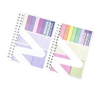 Ensemble de carnets de notes adhésives, bloc-notes rechargeables multifonctionnels avec étiquette adhésive autocollante pour l ' organisation scolaire
