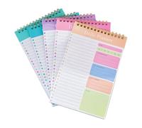 Ensemble de carnets de planification quotidienne avec cases à | Sections structurées pour les priorités d ' aujourd ' hui et les tâches de demain, cases à cocher et espace ligné