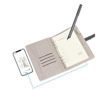 Ensemble de Carnets Smart Pen Smart Digital, Numérisation de Synchronisation en Temps Réel du Stylo Numérique pour Numérisation, 2 en 1 Bluetooth Notebook avec Crayon Intelligent