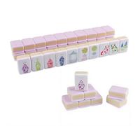 Ensemble de carreaux de mahjong à 4 couches, 160 carreaux de mahjong américains en acrylique de qualité supérieure, ensemble de carreaux de mahjong en acrylique durable avec gravure claire, ensembles
