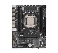 Ensemble de Carte Mère CPU X99D4M4 DDR4 LGA 2011 3 Carte Mère D'ordinateur E5 2670V3 Carte Mère de Bureau CPU avec Alimentation Stable, Mémoire Efficace, Interface de Stockage