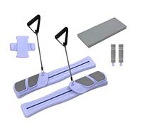 Ensemble de cartes de fitness Pilates | Kit de gym portable - | Journal d'entraînement avec bandes de résistance pour les entraînements Yoga, Cardio, Core et Full Body pour les femmes