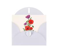 Ensemble de cartes de vœux avec intérieur vierge - Cartes de notes élégantes en papier blanc nacré et enveloppes assorties