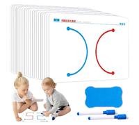 Ensemble De Cartes D'entraînement Cérébral 10 Pièces | Jeu De Cartes De Développement Du Cerveau Gauche Et Droit | Pratique De Coordination Des Mains, Exercice De Motricité, Interaction Parent-enfant