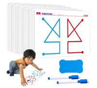 Ensemble De Cartes D'entraînement Cérébral 10 Pièces | Jeu De Cartes De Développement Du Cerveau Gauche Et Droit | Pratique De Coordination Des Mains, Exercice De Motricité, Interaction Parent-enfant
