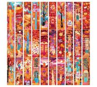 Ensemble de cartes marque-pages d ' automne avec 30 pièces de | 30 illustrations différentes, bords soigneusement découpés et impression claire, pour livres et journaux, prêtes à