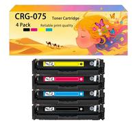 Ensemble de Cartouches de Toner Compatible CRG-075 CRG-075K CRG-075C CRG-075M CRG-075Y Fonctionne pour Canon Les imprimantes LBP646cdw 647Cdw MF662cdw 664Cdw 665Cdw 667Cdw Haute capacité 4*Colors