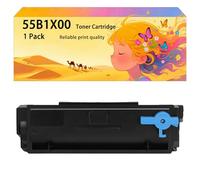 Ensemble de cartouches de toner haute capacité 55B1X00 compatible, fonctionne avec les imprimantes MS431dn MS431DW MX431adn MX431adw ; couleurs vives à haut rendement et impression nette 1 pack black