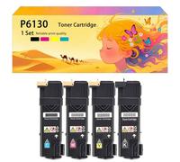 Ensemble de Cartouches de Toner Haute capacité Compatible 106R01281 106R01278 106R01279 106R01280 pour Xerox Les imprimantes Phaser 6130 6130N 4 Color Pack