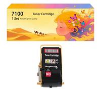 Ensemble de Cartouches de Toner Haute capacité Compatible 106R02605 106R02602 106R02603 106R02604 pour Xerox imprimantes Phaser 7100N 7100DN, Presse Couleur numérique 1*Magenta