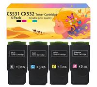 Ensemble de Cartouches de Toner Haute capacité compatibles 75M10K0 75M10C0 75M10M0 75M10Y0 Fonctionne avec Les imprimantes pour Lexmark CS531dw CS632dwe CX532adwe CX635adwe 4*Colors