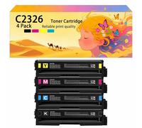 Ensemble de Cartouches de Toner Haute capacité compatibles avec 24B7502 24B7499 24B7500 24B7501 Fonctionne avec Les imprimantes pour Lexmark C2326 XC2326 Couleurs Vives et Impression Nette 4*Colors