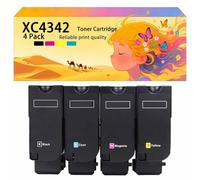 Ensemble de Cartouches de Toner Haute capacité compatibles XC4342 24B7518 24B7515 24B7516 24B7517, Fonctionne avec Les imprimantes pour Lexmark XC4342 XC4352, Couleurs Vives et 4*Colors