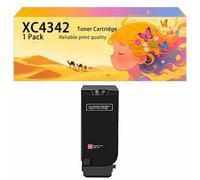 Ensemble de Cartouches de Toner Haute capacité compatibles XC4342 24B7518 24B7515 24B7516 24B7517, Fonctionne avec Les imprimantes pour Lexmark XC4342 XC4352, Couleurs Vives et 1*Magenta