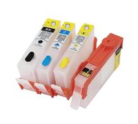 Ensemble de cartouches d'encre rechargeables compatibles avec HP920 920 XL Compatible avec imprimantes à jet d'encre Officejet 6000 6500 6500A 7000 7500 7500A avec puce de réinitialisation 4 pièces
