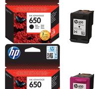 Ensemble de cartouches HP 650 d’origine CZ101AE+CZ102AE