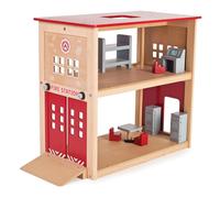 Ensemble de caserne de pompiers en bois