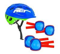 Ensemble de Casque et Protections - Molto - Bleu - Pour Enfants 2-10 ans - Multisport - Sécurité Maximale S