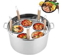 Ensemble de casseroles à pâtes 3/4/5 trous, casseroles à pâtes en acier inoxydable et panier-filtre, ustensiles de cuisine pour la maison, la cuisine, le restaurant, les outils de cuisine commerciaux