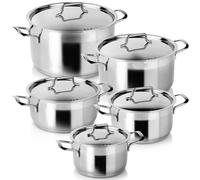 Ensemble de casseroles en acier ANETT 10 pièces.