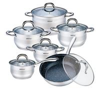 Ensemble de casseroles en acier Kinghoff KH-1098, 12 pièces
