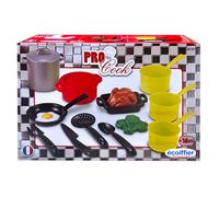 Ensemble de casseroles et poêles avec ustensiles de cuisine multicolore TU