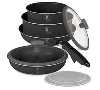 Ensemble de casseroles et poêles - BERLINGER HAUS - BH-8256 - 9 éléments - Aluminium - Antiadhésif TYTAN PRO